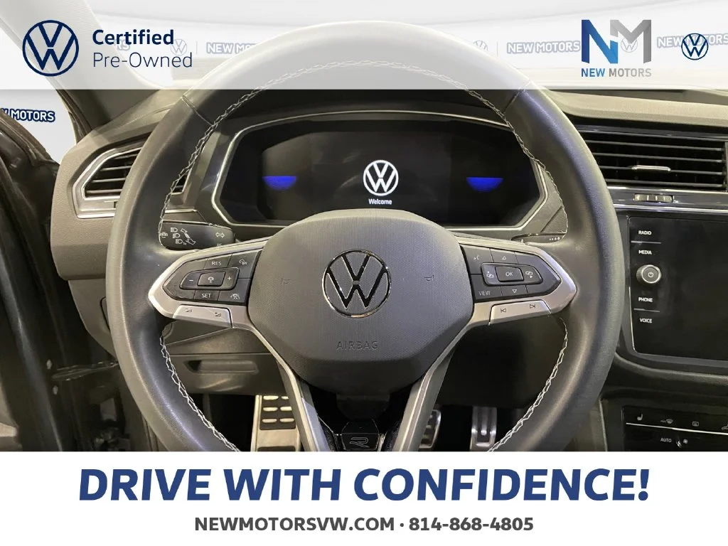 Used 2023 Platinum Gray Metallic Volkswagen 2.0T SE R-Line Black image 12