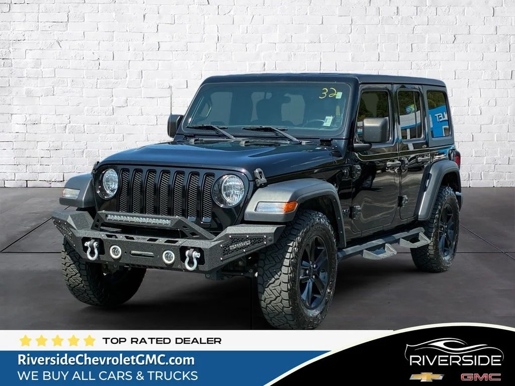 Used 2022 Black Jeep Unlimited Sport Altitude image 1