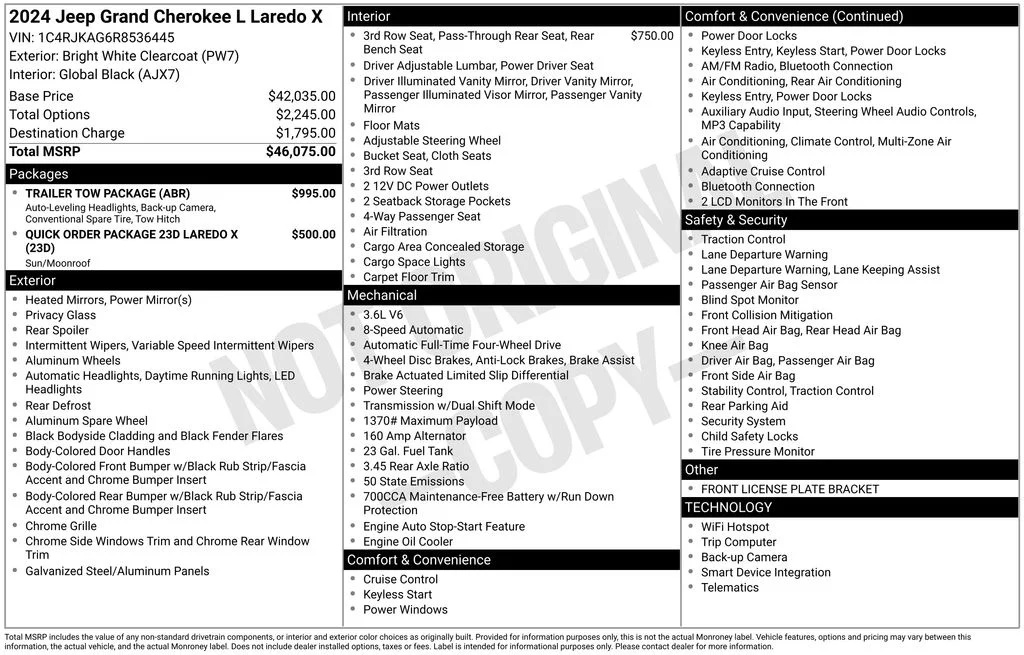 Used 2024 White Jeep Laredo image 2