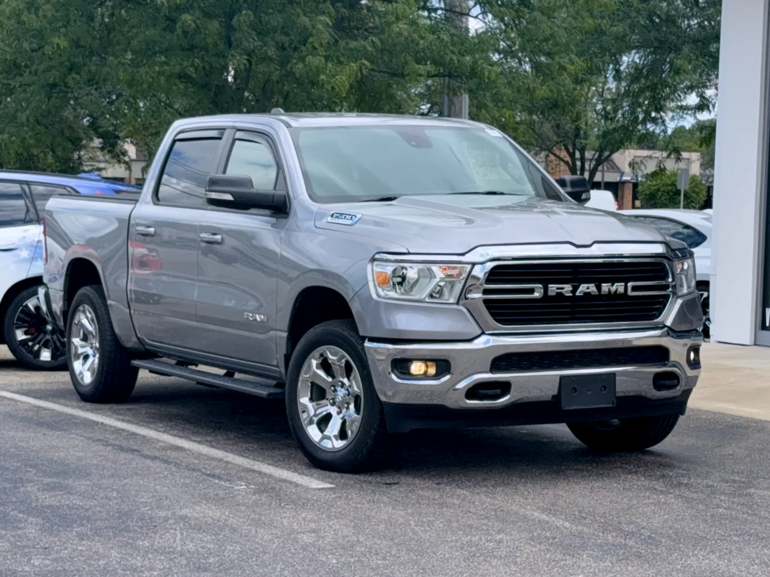 Used 2021 Billet Silver Metallic Clear Coat Ram Big Horn image 1