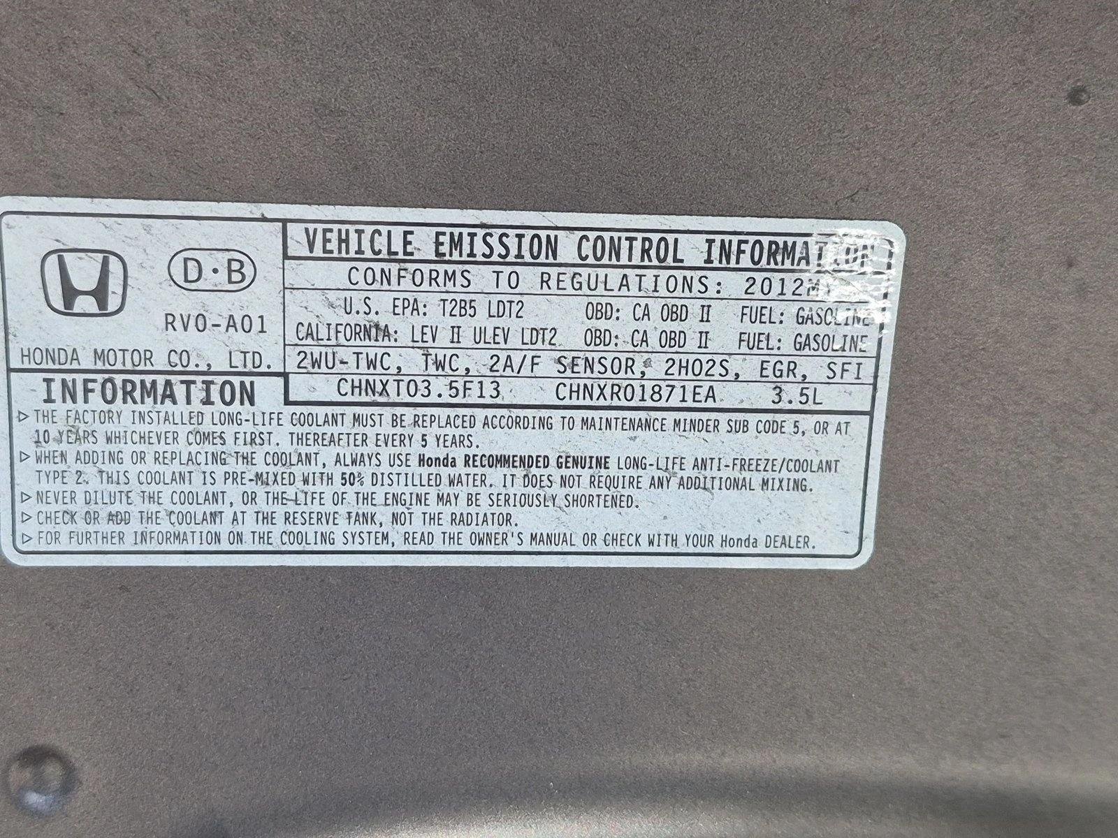 Used 2012 Gray Honda EX-L image 17