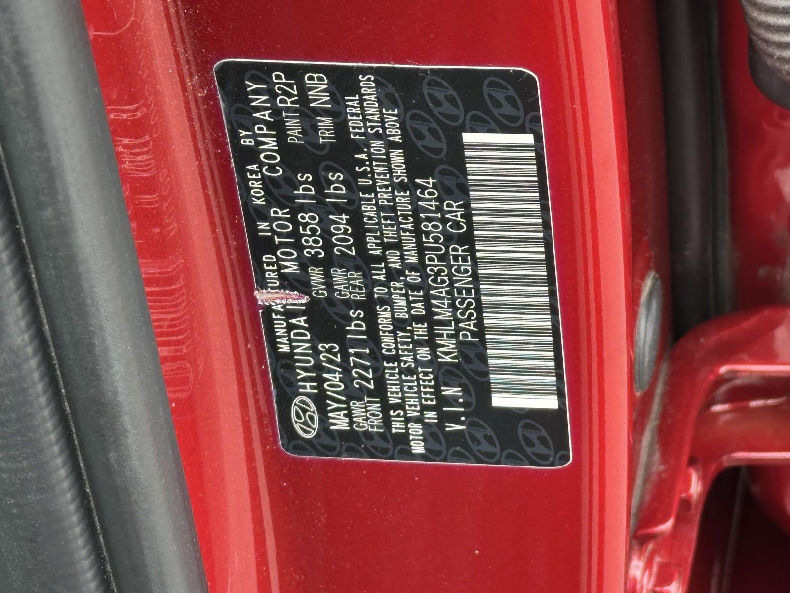 Certified Used 2023 Red Hyundai SEL image 37