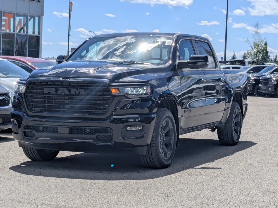 New 2026 Black RAM Sport - - 3.0L Hurricane Twin Turbo - Pano Sunroof - Sport Perf Hood - Trailer Brake & More! image 4