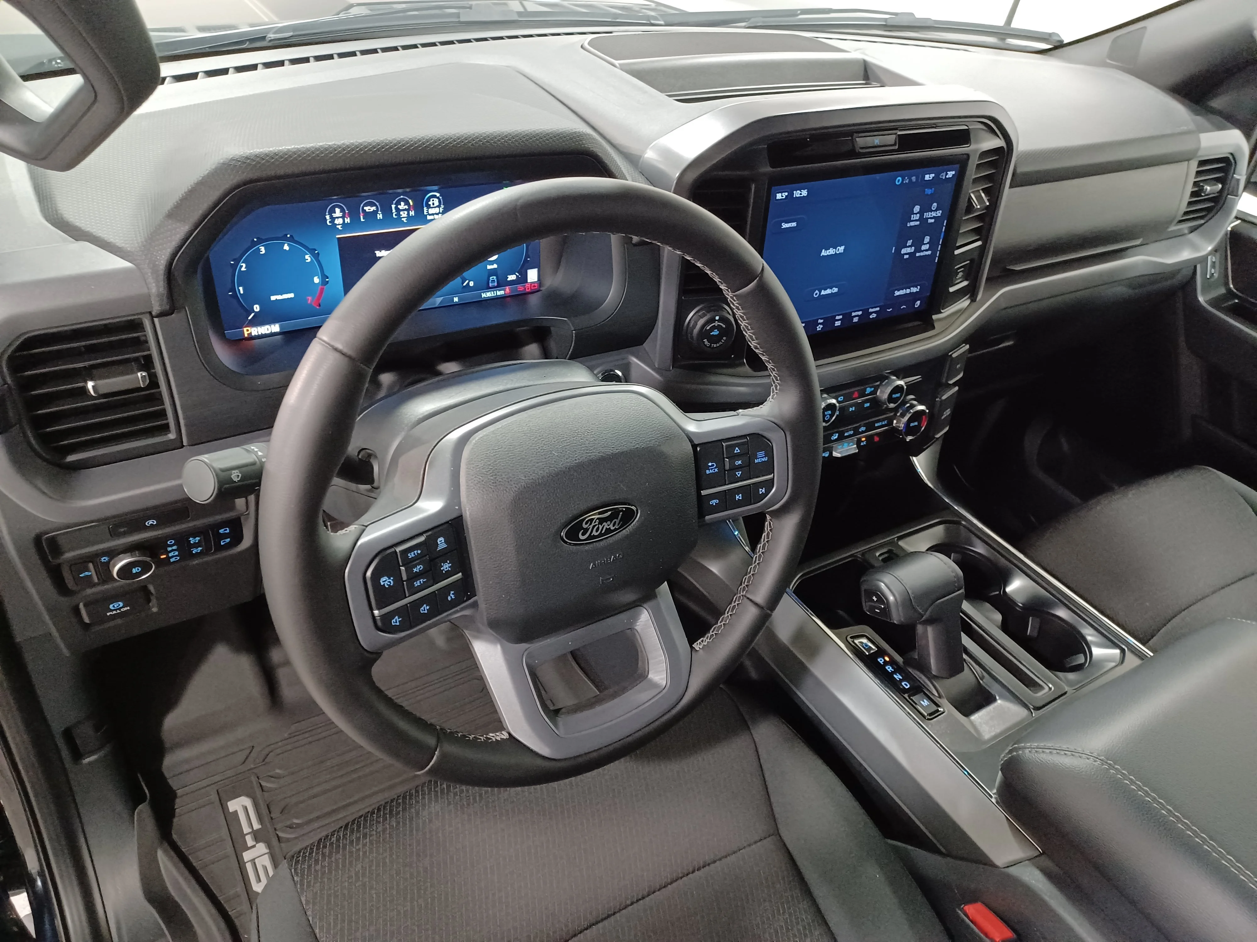 Used 2025 Antimatter Blue Metallic Ford XLT 4WD*Adaptive Cruise | Remote Start | Nav | 360 Cam | Htd Seats | Black Appearance Pkg | Tow Pkg image 12