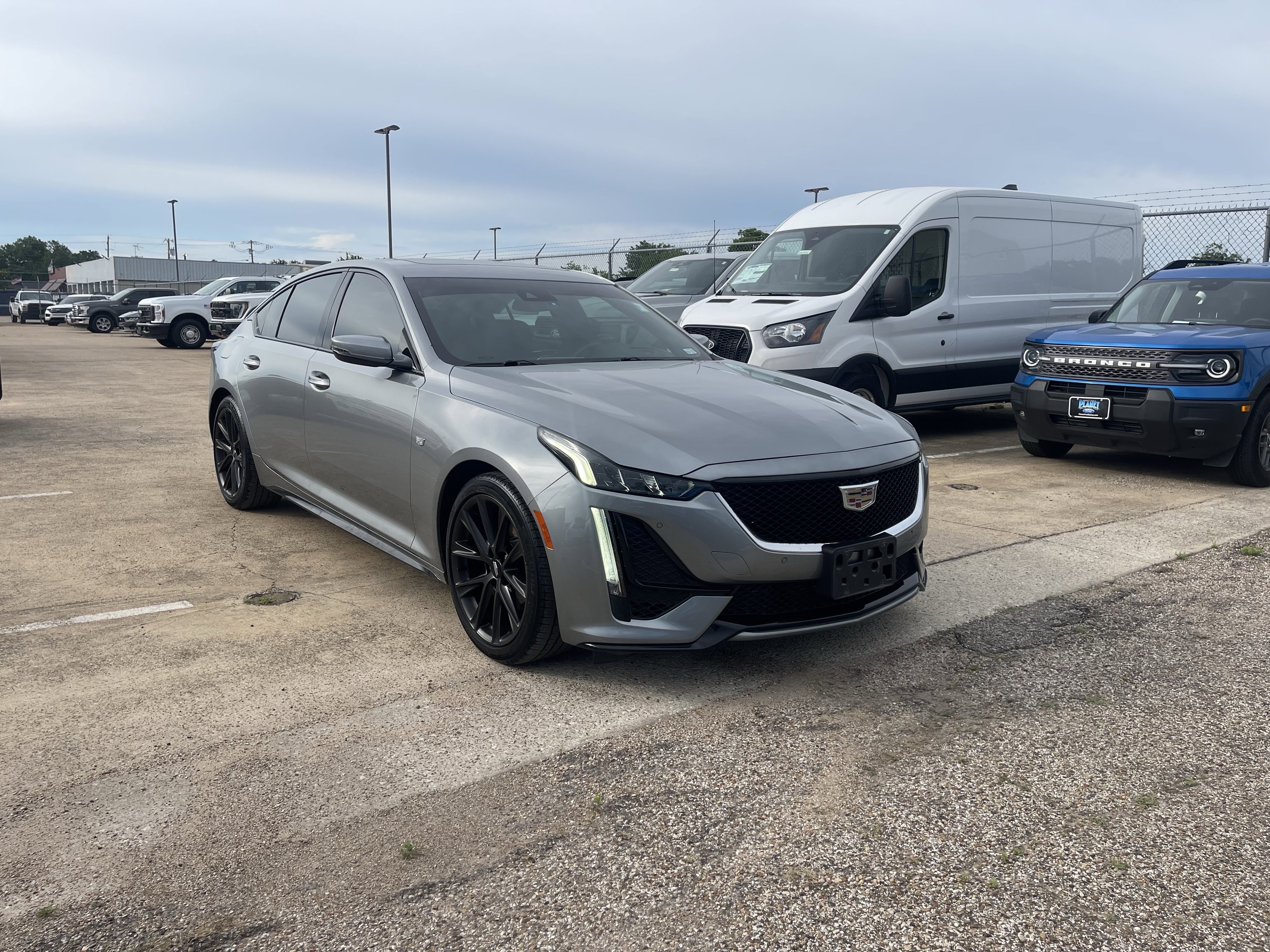 Used 2023 Silver Metallic Cadillac Sport image 2