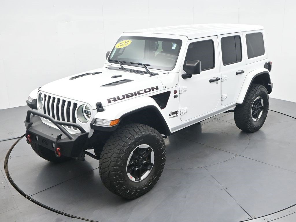Used 2020 Bright White Clearcoat Jeep Rubicon image 19