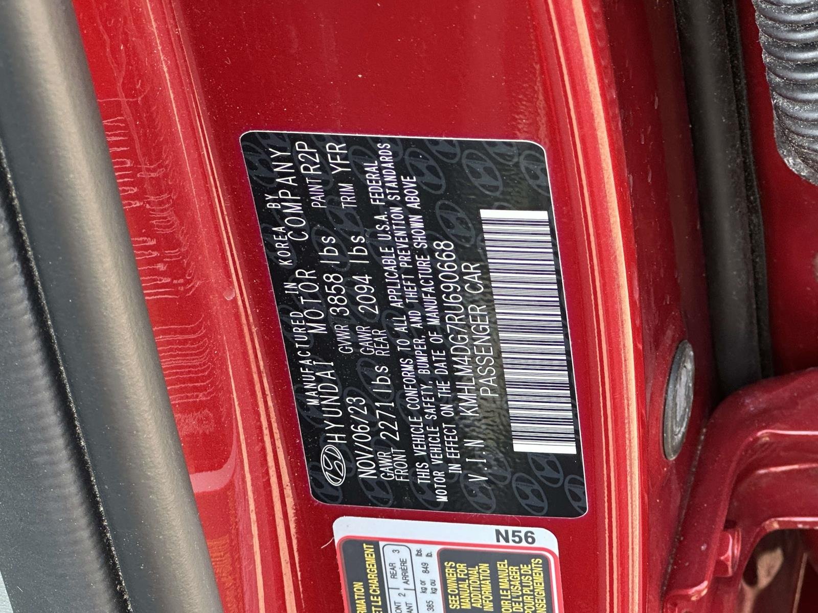 Used 2024 Red Hyundai SEL image 16