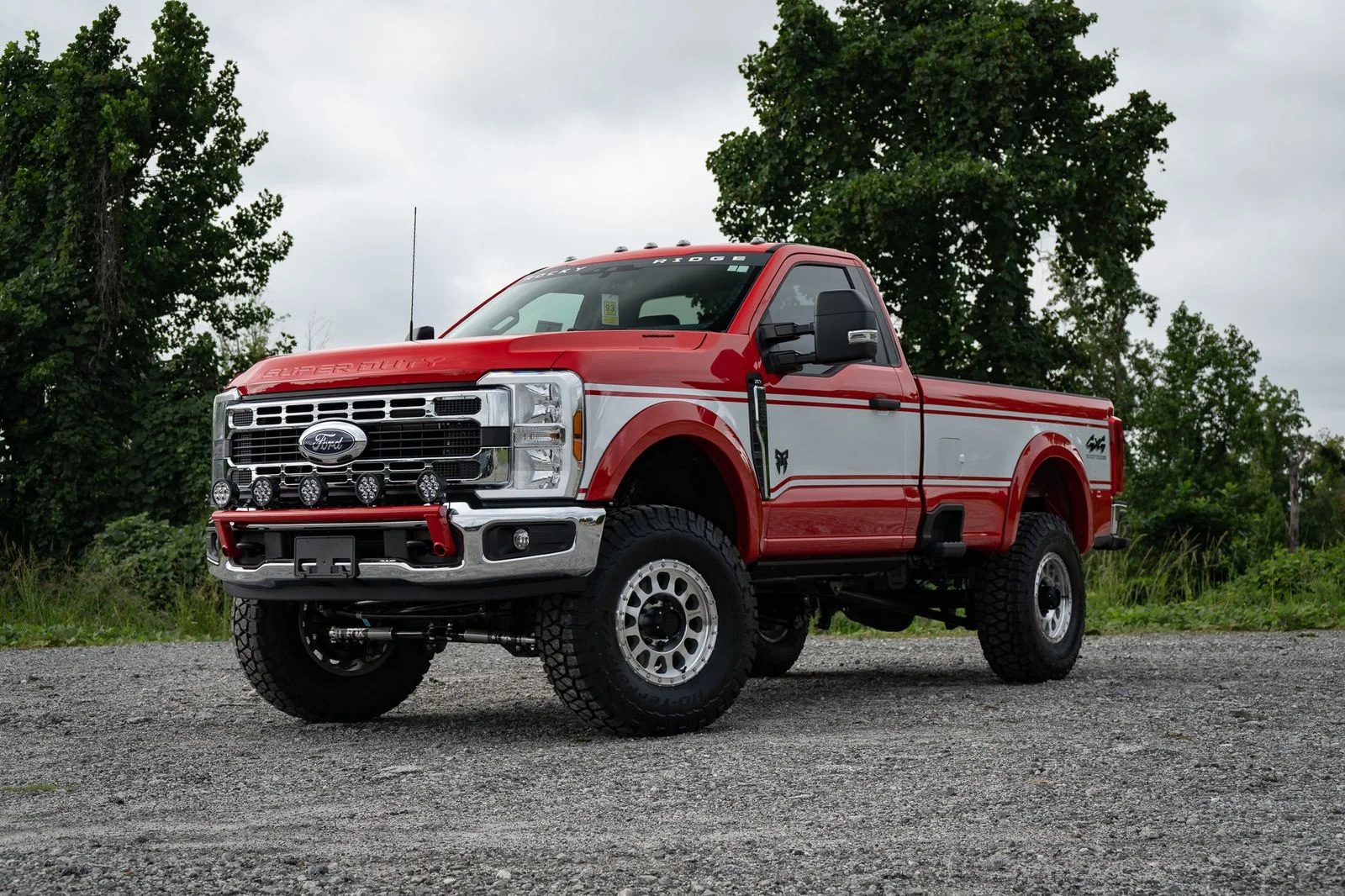 New 2026 Race Red Ford F-250® XLT with Rocky Ridge Retro Supercharged Package image 2
