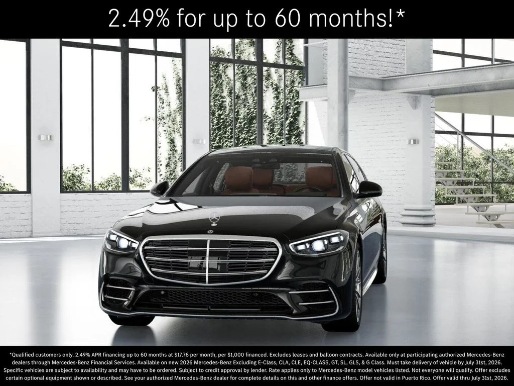 New 2026 Obsidian Black Metallic Mercedes-Benz S 580 image 42