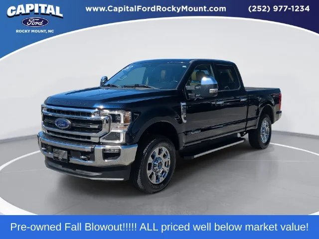 Used 2021 Blue Ford Lariat image 1