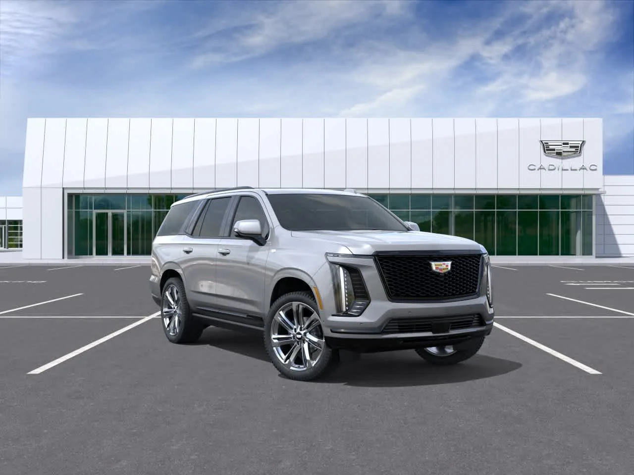New 2026 Argent Silver Metallic Cadillac Sport image 1