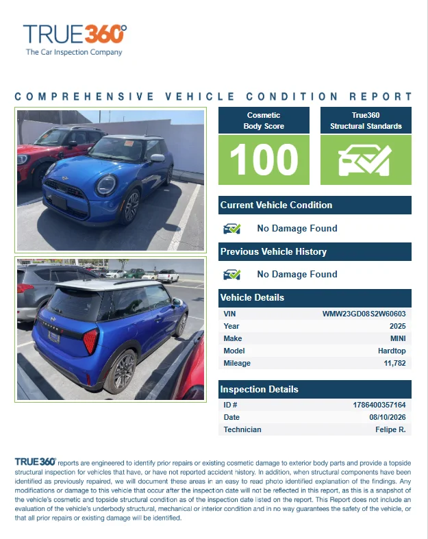 Certified Used 2025 Blue Metallic MINI Signature Plus image 2