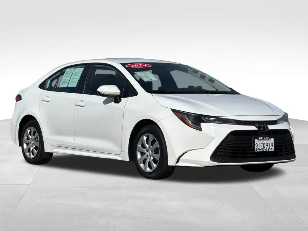 Used 2024 White Toyota LE image 7