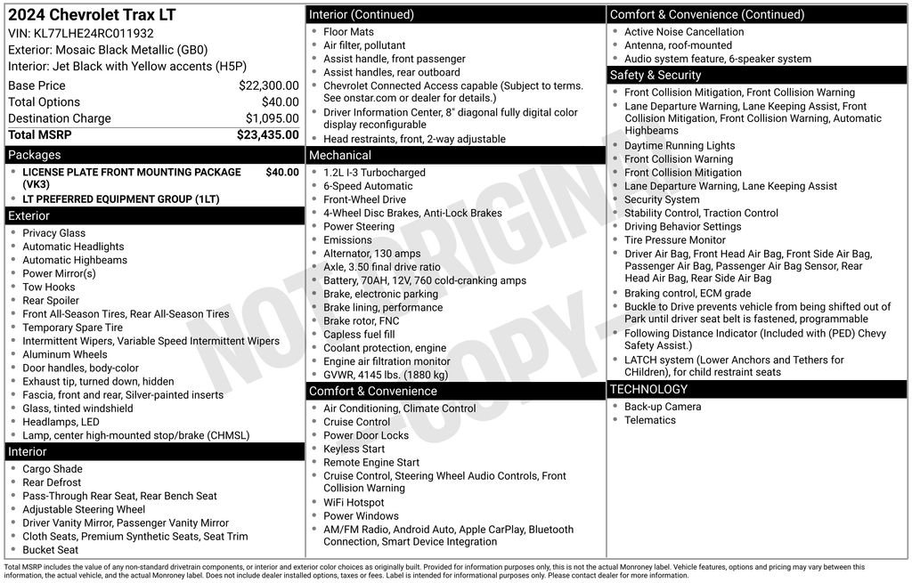 Used 2024 Black Chevrolet LT image 6