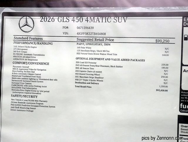 New 2026 Polar White Mercedes-Benz GLS 450 image 30