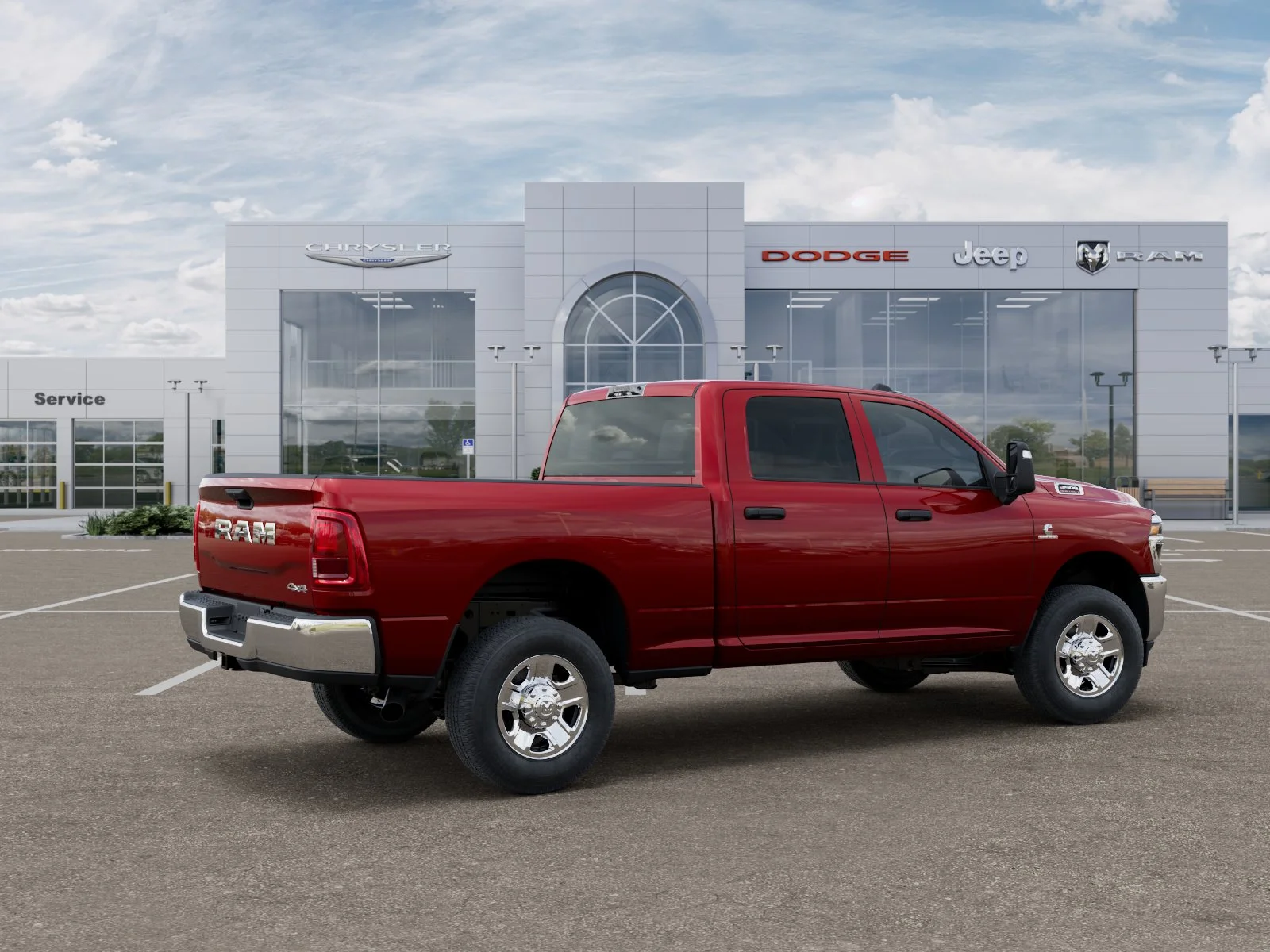 New 2026 Molten Red Pearl-Coat Exterior Paint RAM Tradesman image 35