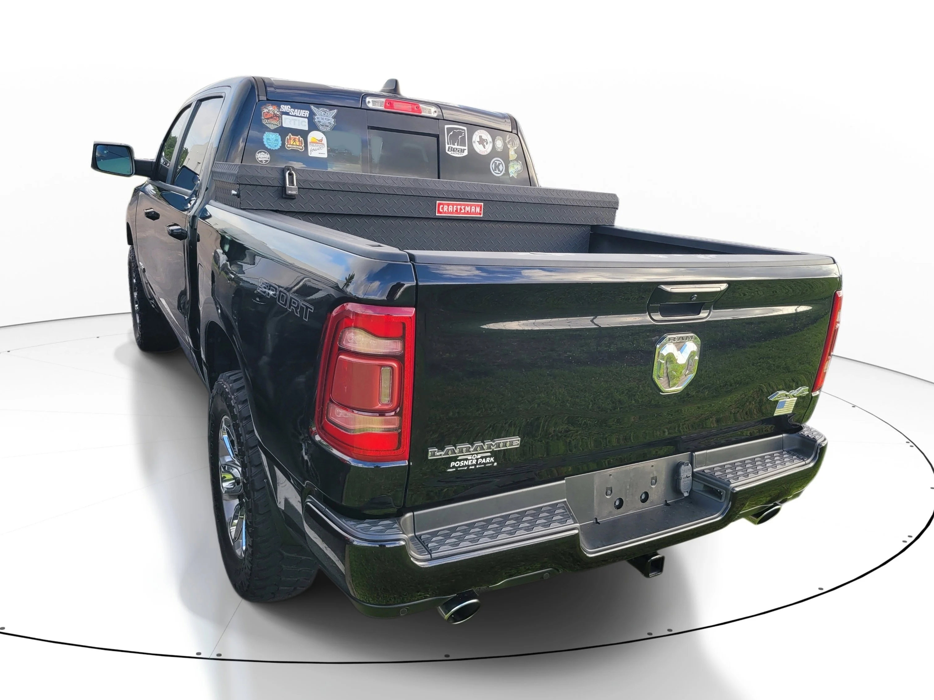 Used 2023 Diamond Black Crystal Pearlcoat Ram Laramie image 6