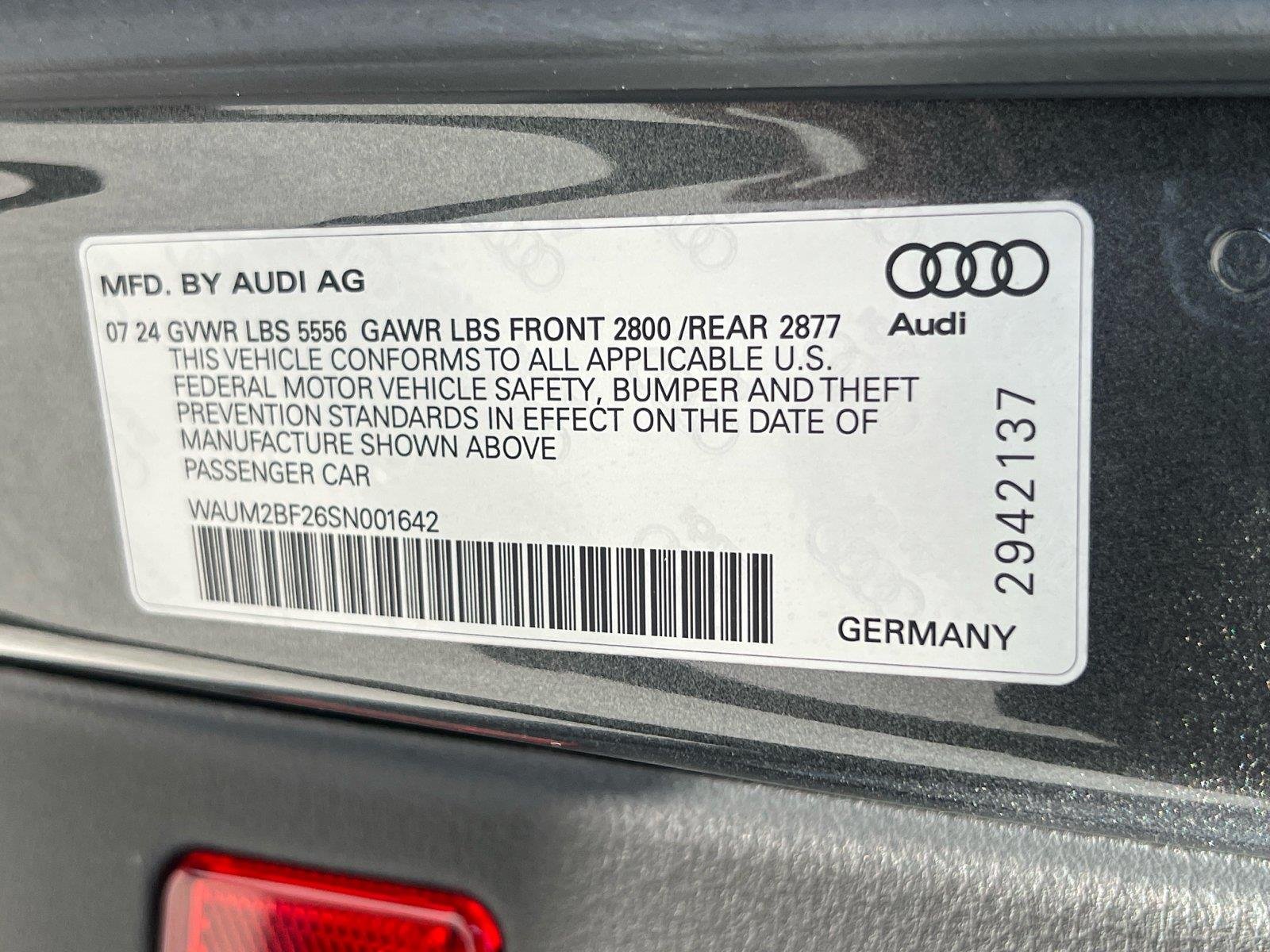 Used 2025 Daytona Gray Pearl Effect Audi Prestige image 35