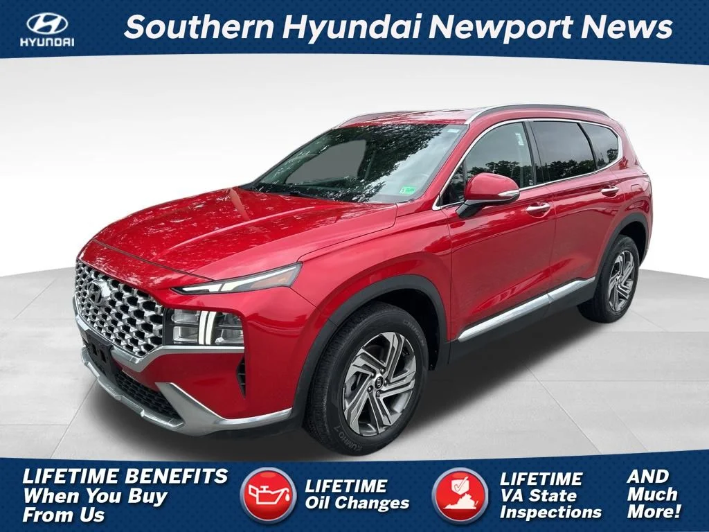 Used 2021 Red Hyundai SEL image 1