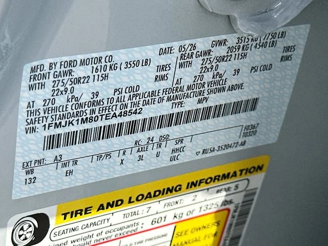 New 2026 Silver Metallic Ford Platinum image 20