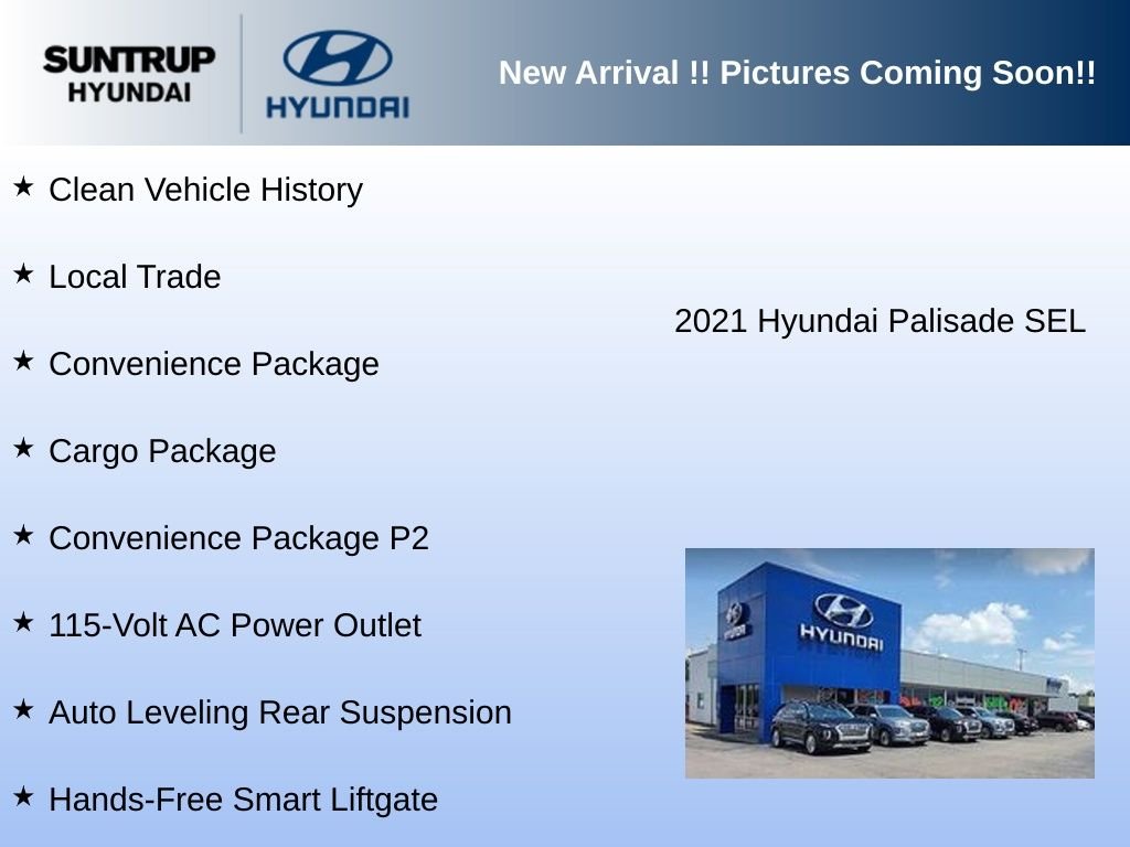 Used 2021 Hyper White Hyundai SEL image 3