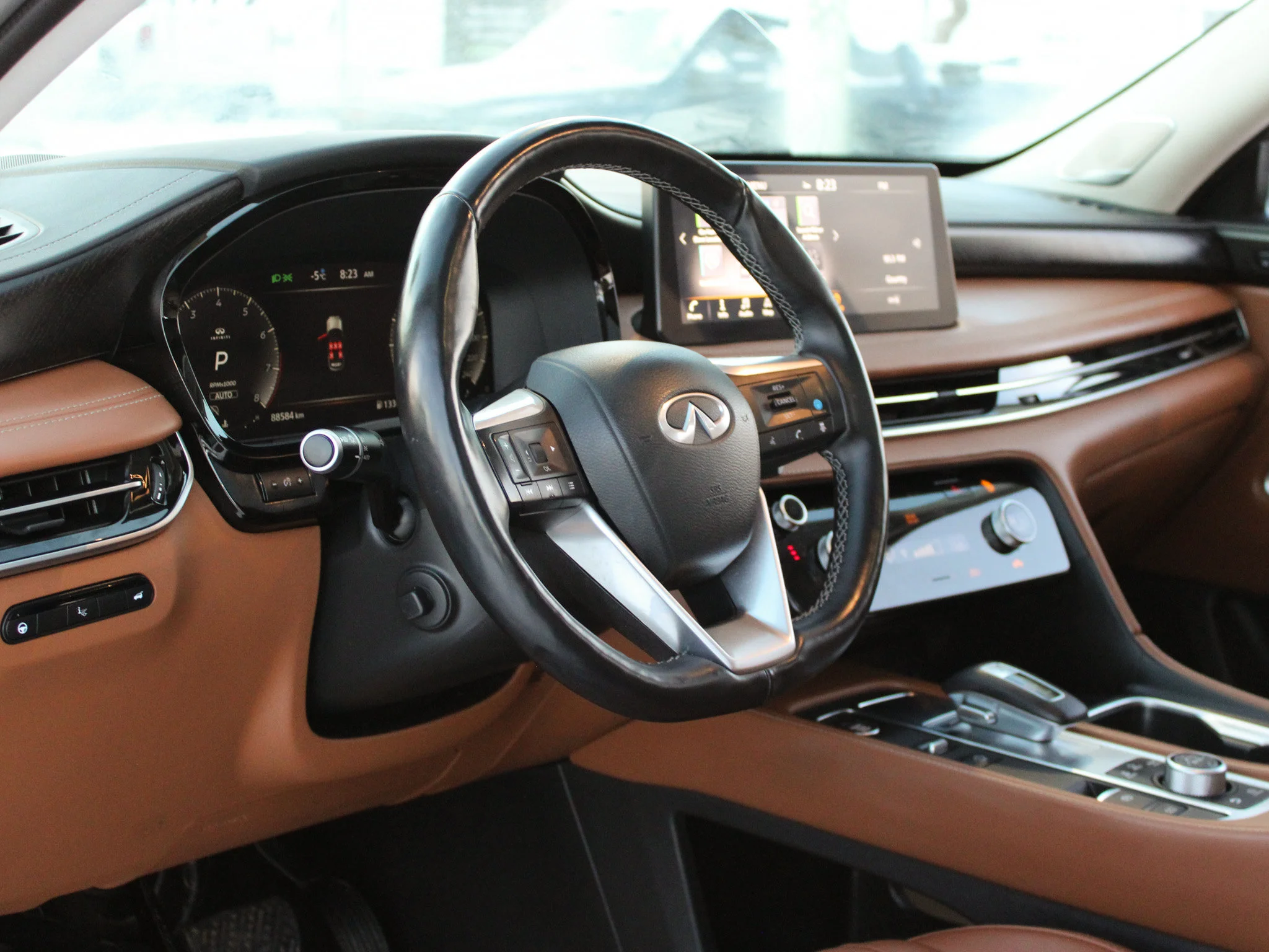 Certified Used 2023 White INFINITI Sensory * No Accidents | Head-Up Display | Heated Brown Seats | Winter Tires | 3M PPF image 16