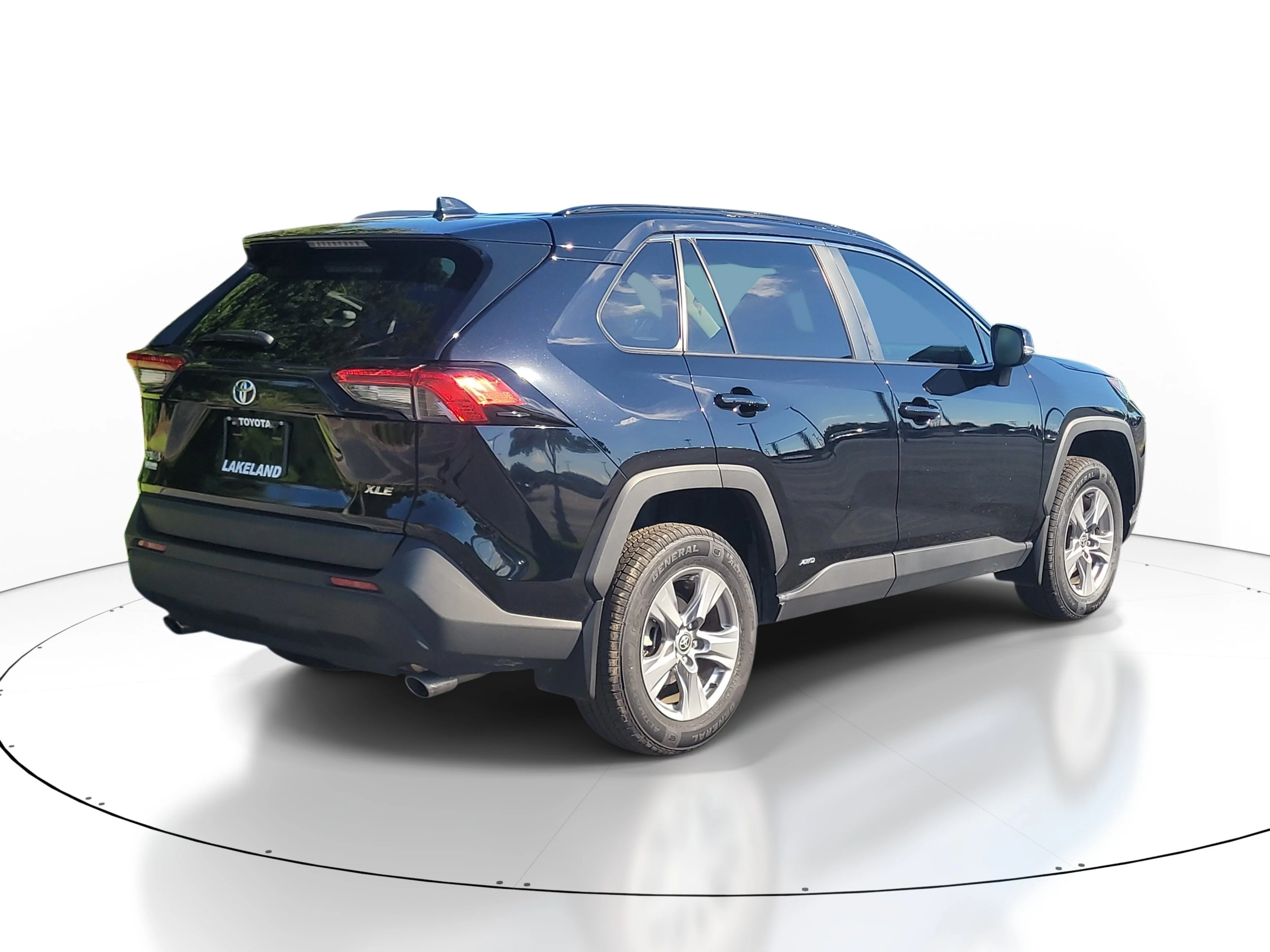 Used 2025 Midnight Black Metallic Toyota Hybrid XLE image 6