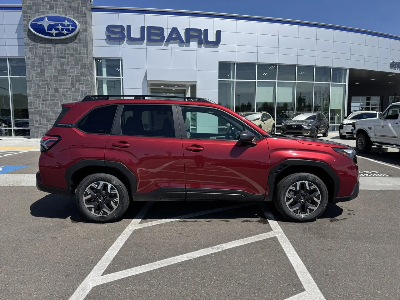 New 2026 Crimson Red Pearl Subaru Premium image 8