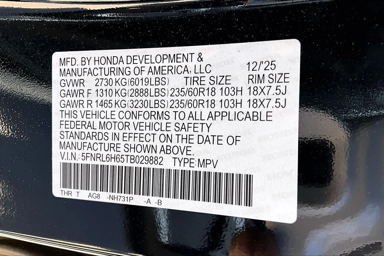 2026 Honda Odyssey EX-L - Photo 19