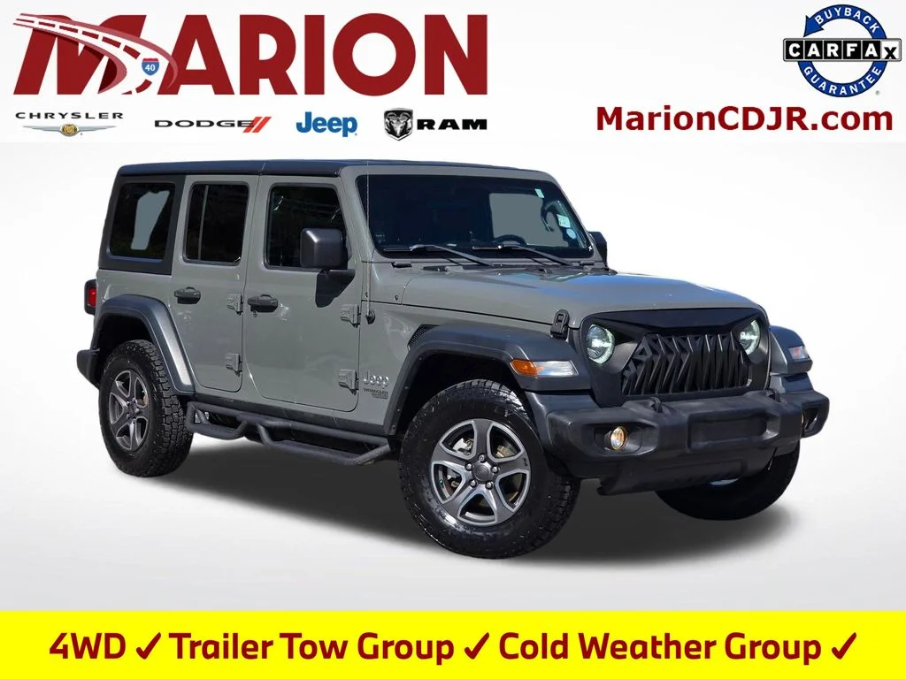 Used 2018 Gray Jeep Unlimited Sport S image 1