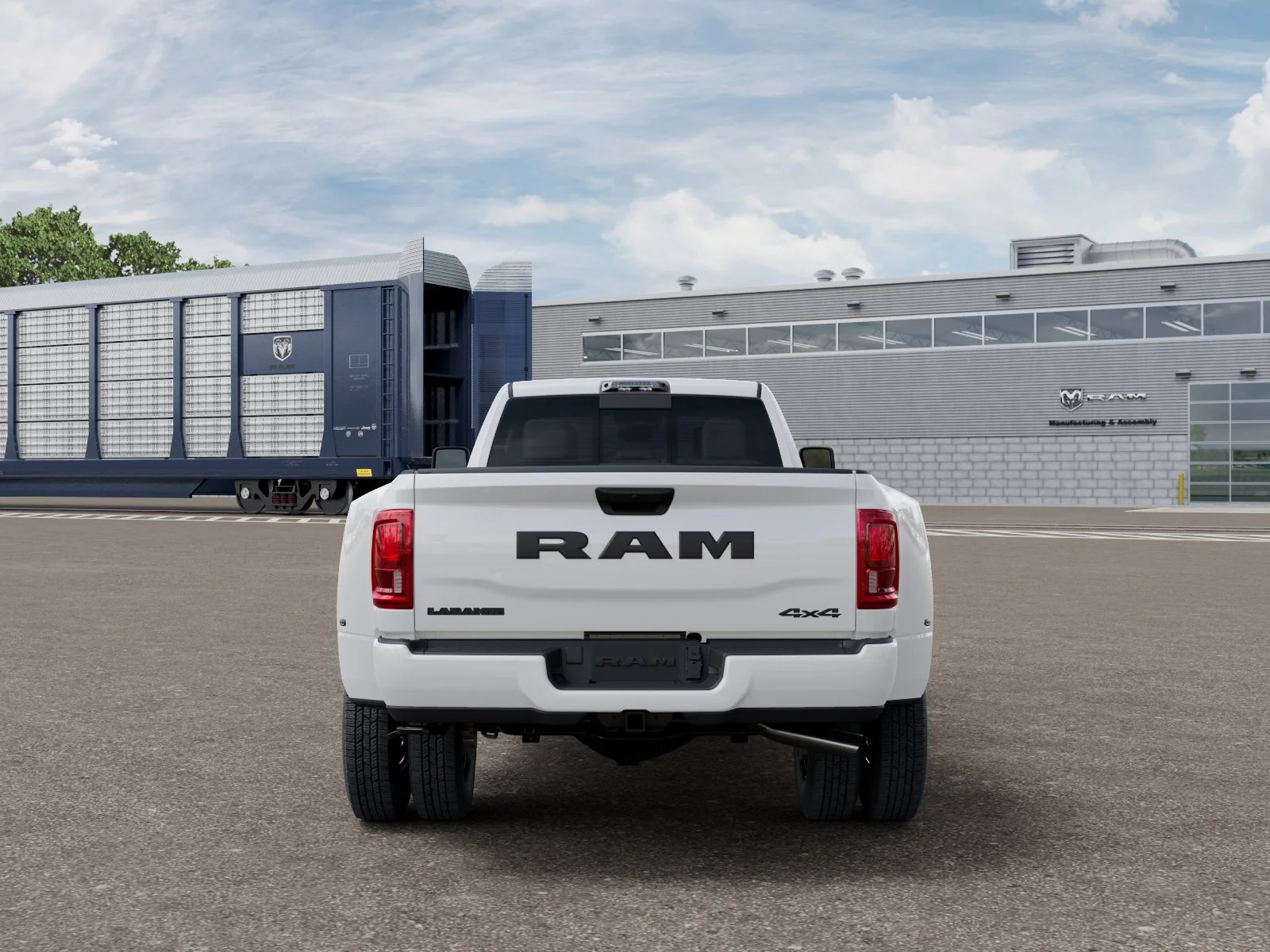 New 2026 Bright White Clear-Coat Exterior Paint RAM Laramie image 34