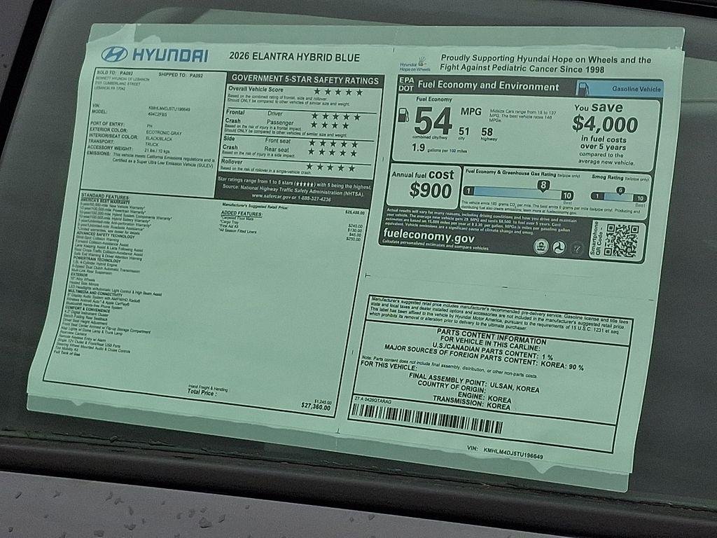 New 2026 Ecotronic Gray Hyundai Blue image 3