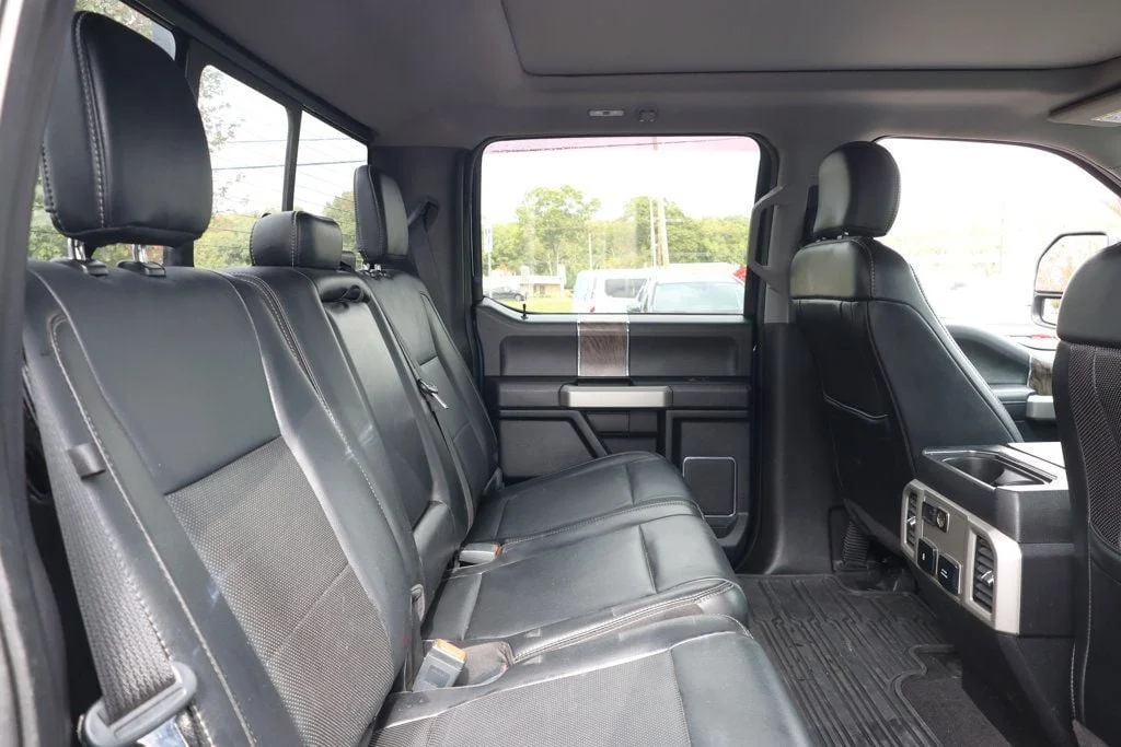 Used 2019 Blue Jeans Metallic Ford LARIAT 4WD Crew Cab 6.75