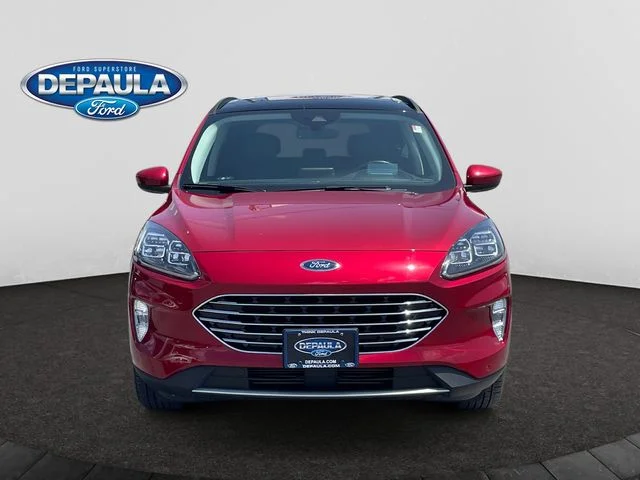 Certified Used 2022 Red Ford Titanium image 10