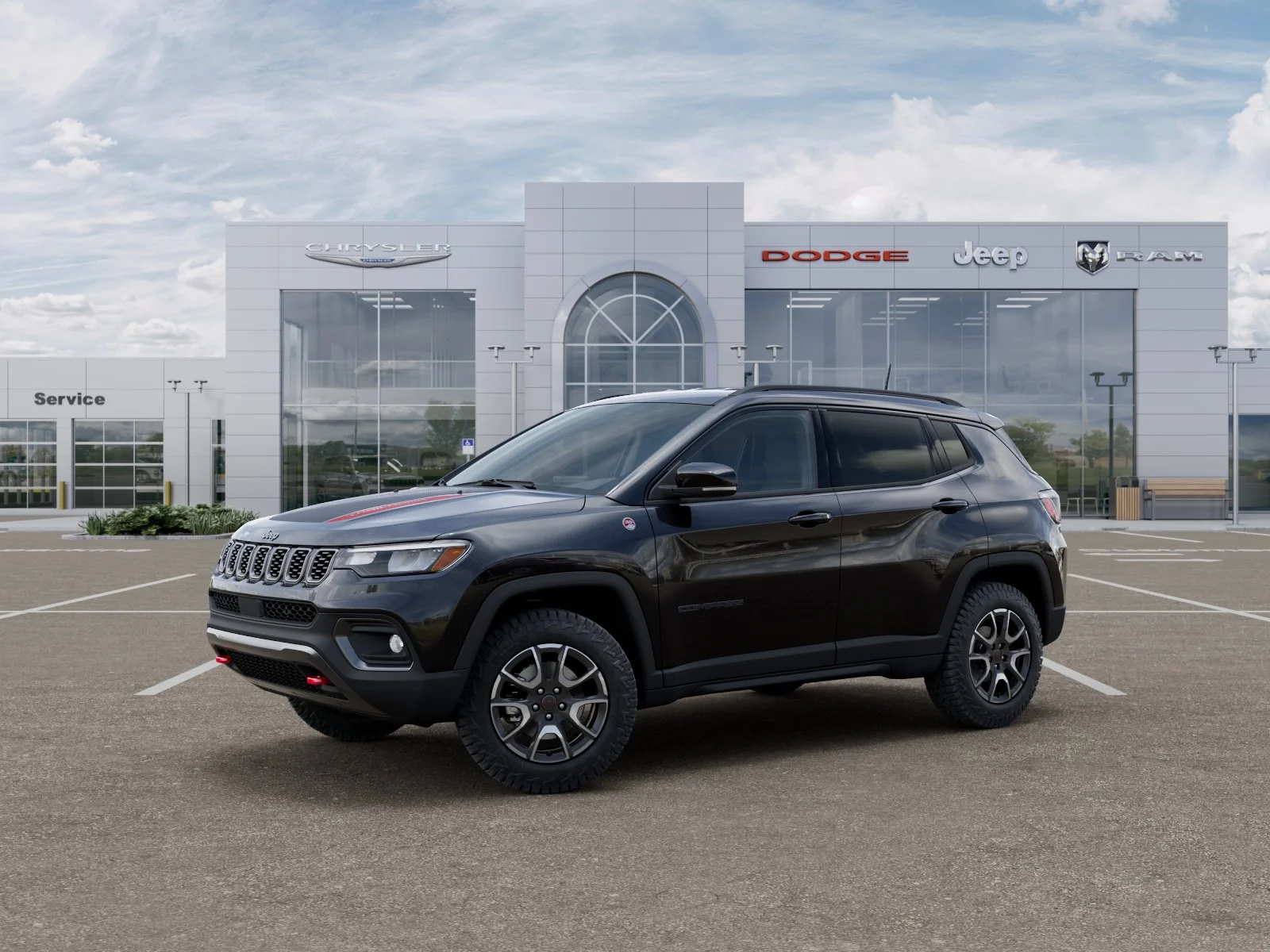 New 2026 Diamond Black Crystal Pearl-Coat Exterior Paint Jeep Trailhawk image 30