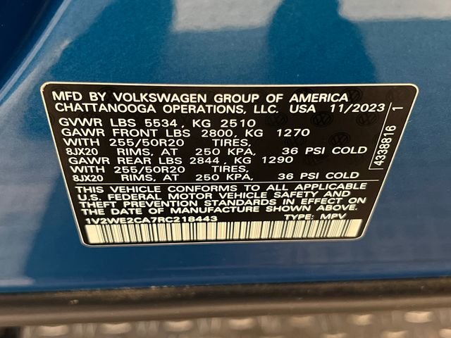Certified Used 2024 Blue Volkswagen 2.0T SE w/Technology image 29