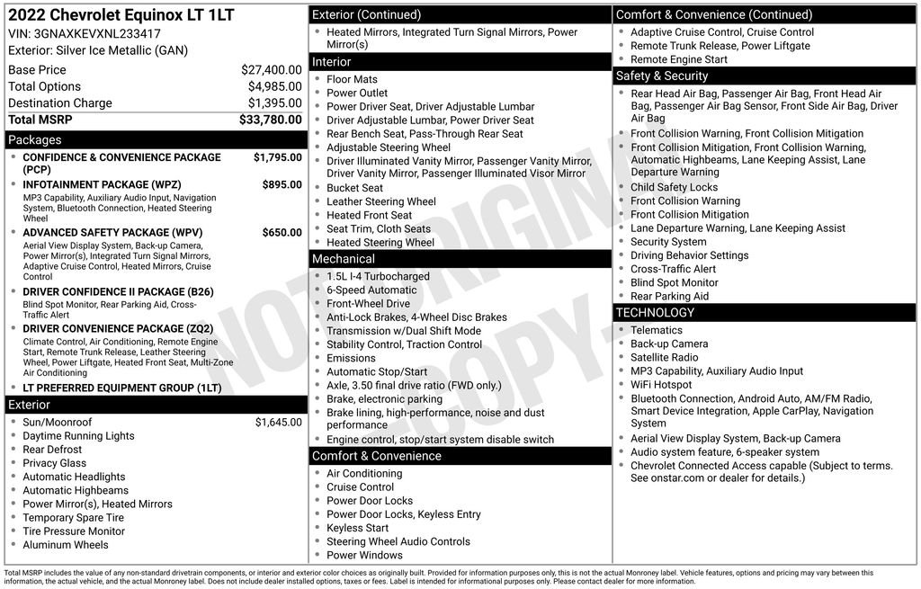 Certified Used 2022 Silver Chevrolet LT image 26