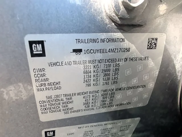 Used 2021 SATIN STEEL METALLIC Chevrolet RST image 35
