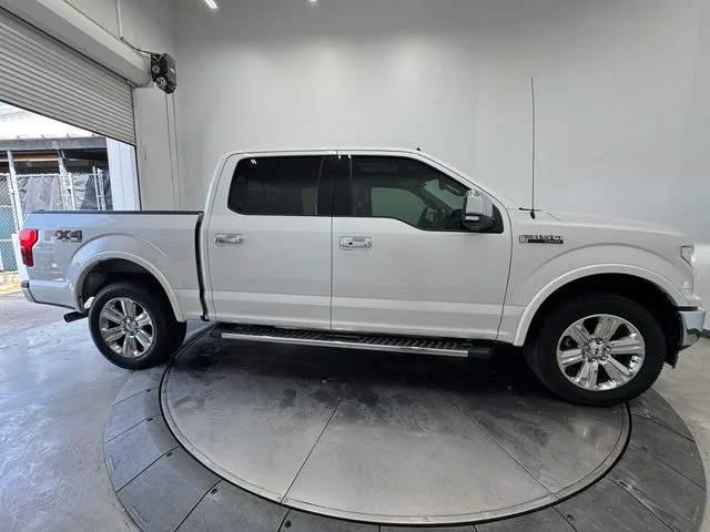 Used 2019 White Platinum Clearcoat Metallic Ford Lariat image 15