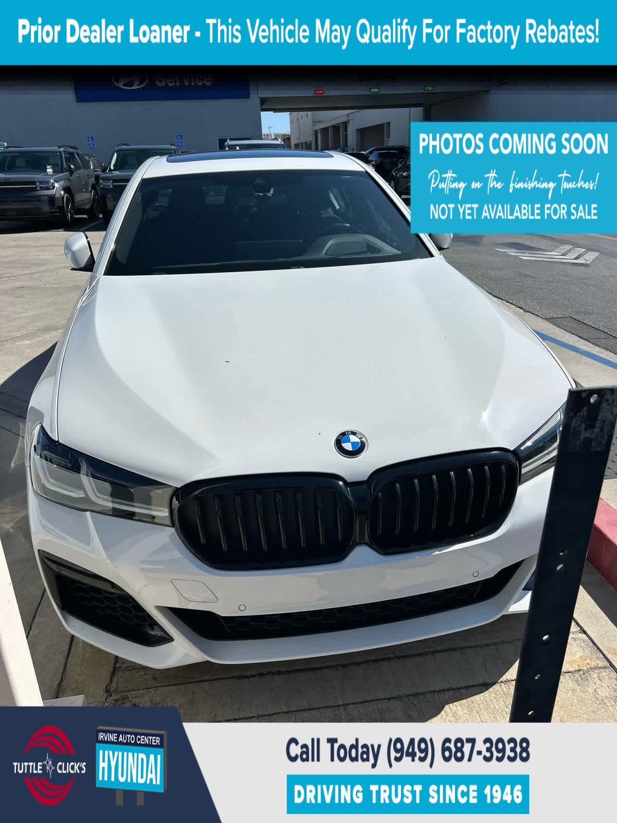 Used 2023 Alpine White BMW 540I XDRIVE image 1