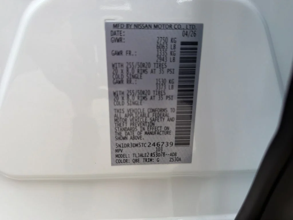 New 2026 Everest White Pearl TriCoat Nissan Platinum image 35