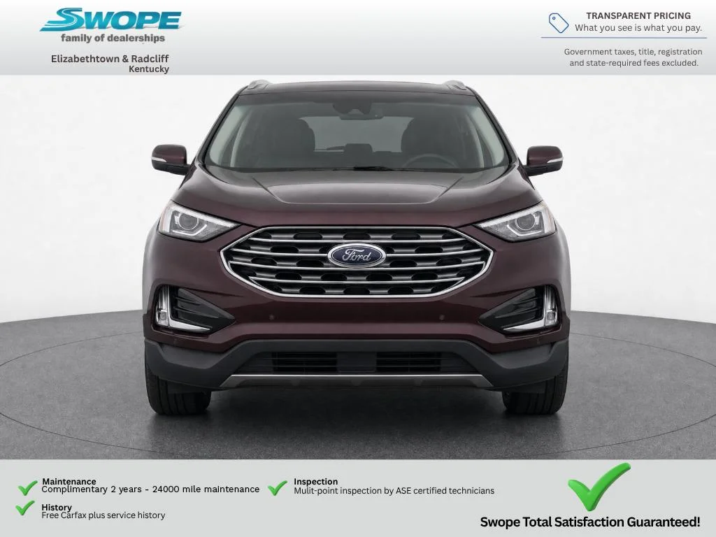 Used 2020 Burgundy Velvet Metallic Tinted Clearcoat Ford SEL image 5
