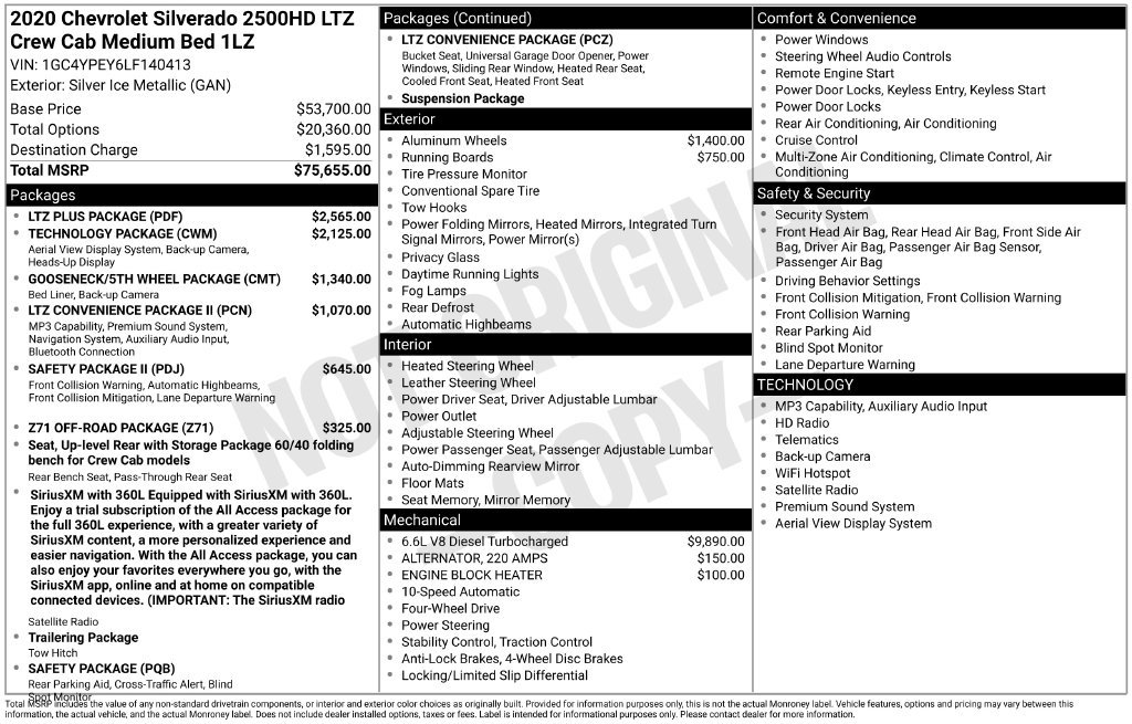 Used 2020 Silver Chevrolet LTZ image 7
