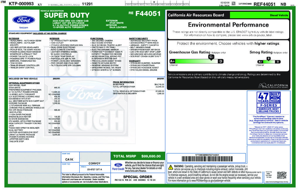 Used 2024 White Ford Lariat image 20