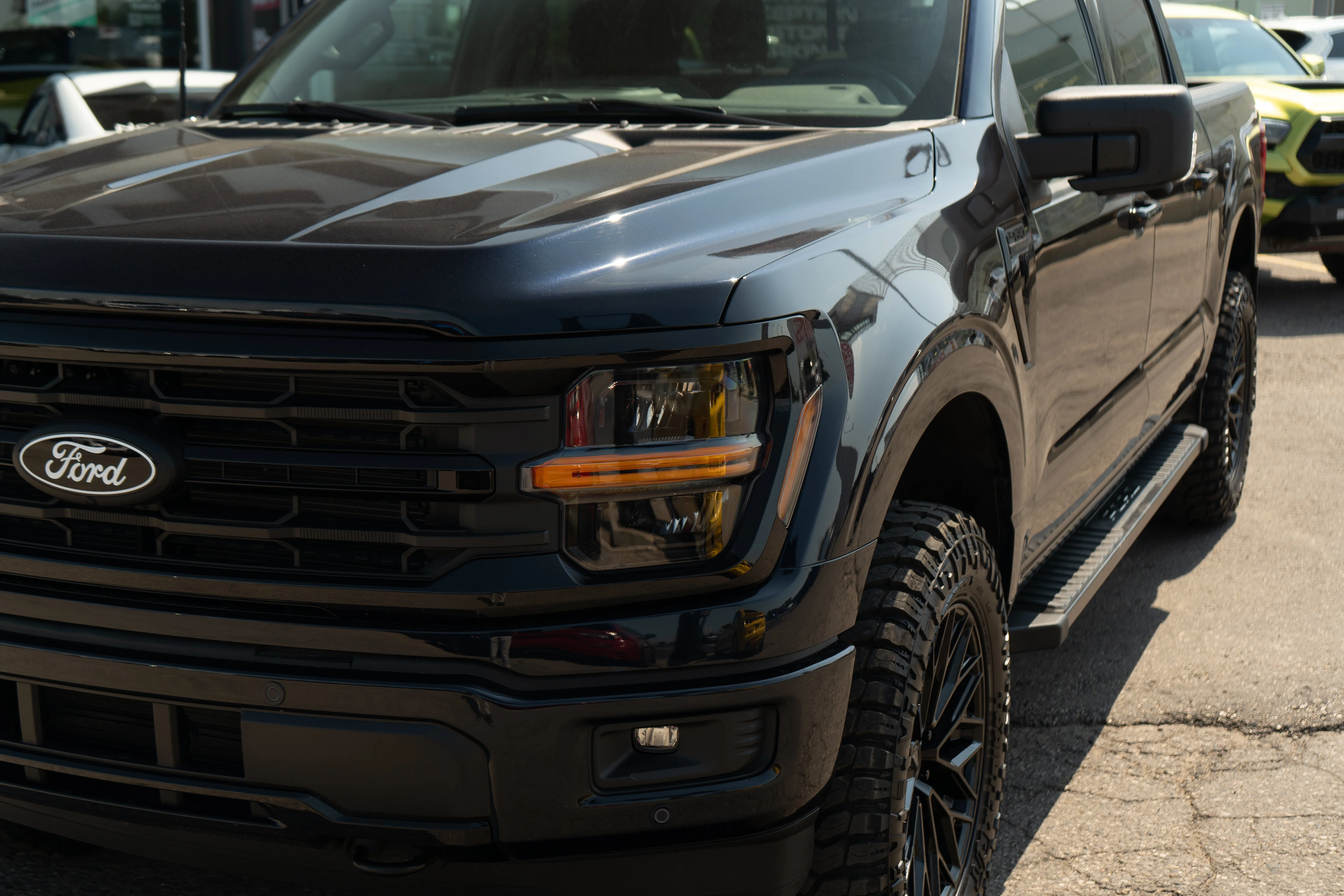 Used 2025 Antimatter Blue Metallic Ford XLT 4WD*2in Lift Kit | 35in Tires | Custom Petrol Wheels | Nav | 360 Cam | Htd Seats | Blackout Pkg image 4