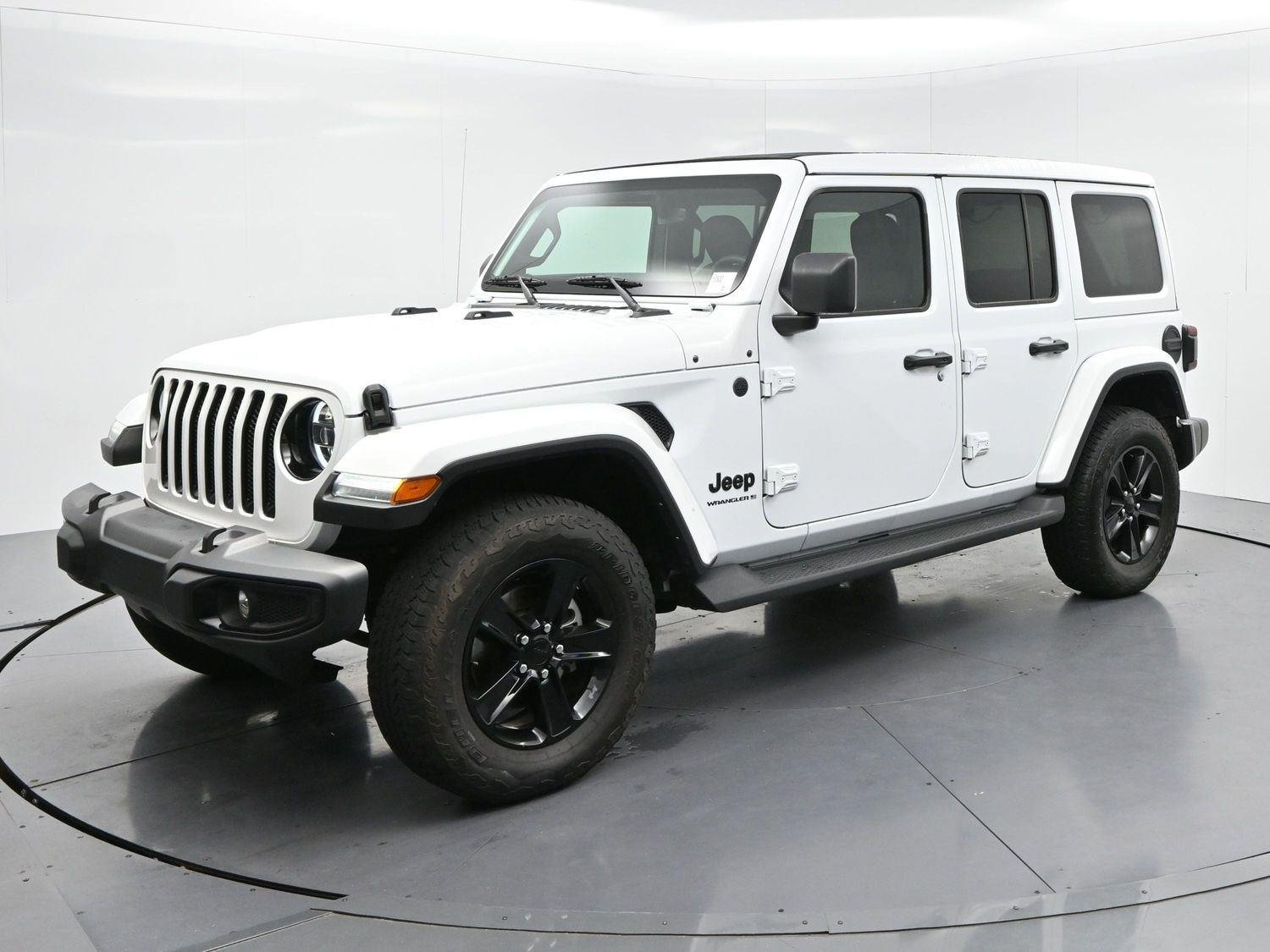 Used 2023 White Jeep Sahara Altitude image 3