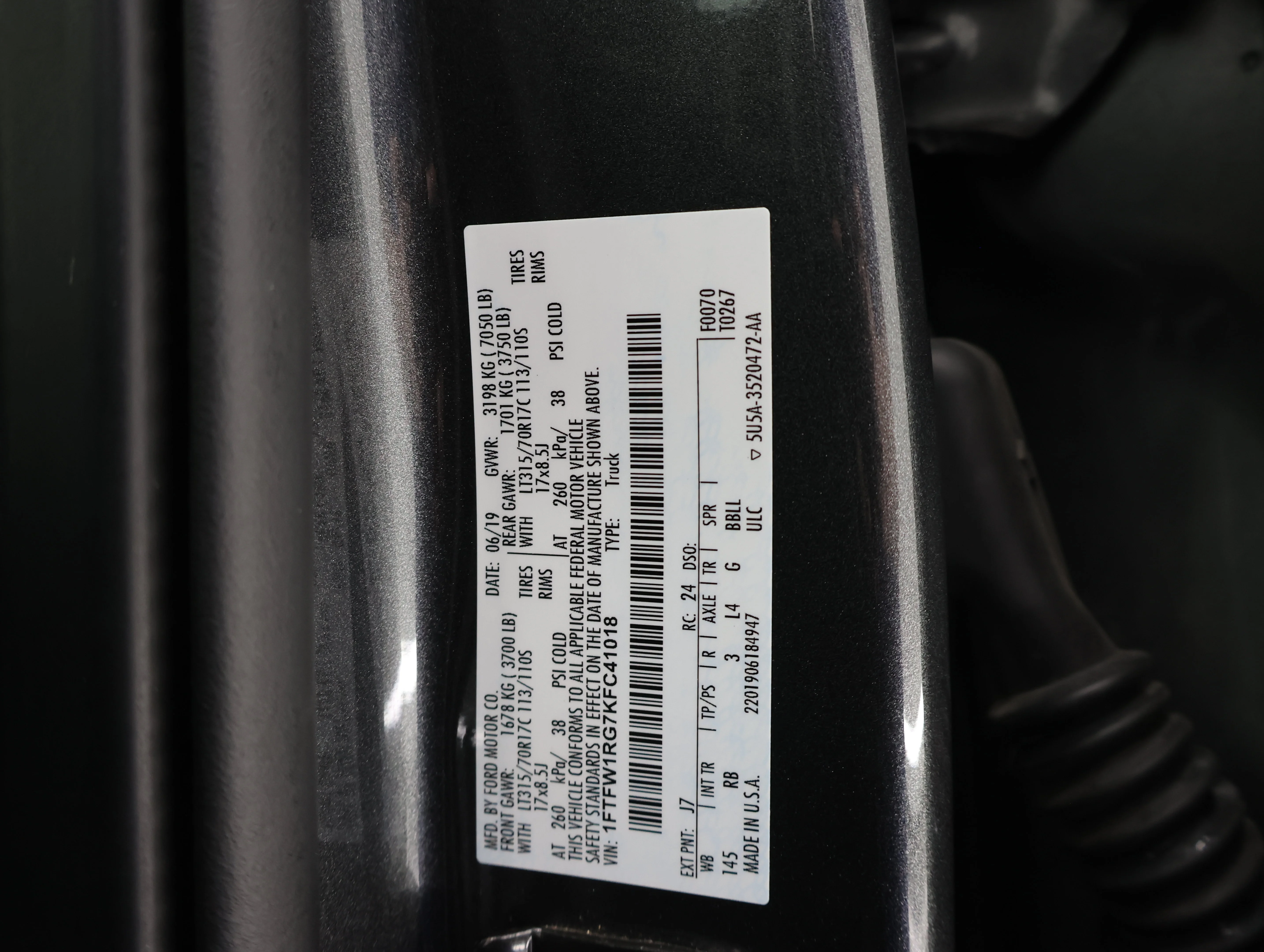 Used 2019 Magnetic Metallic Ford Raptor image 68