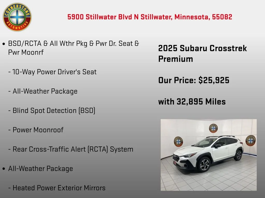 Used 2025 White Subaru Premium image 5
