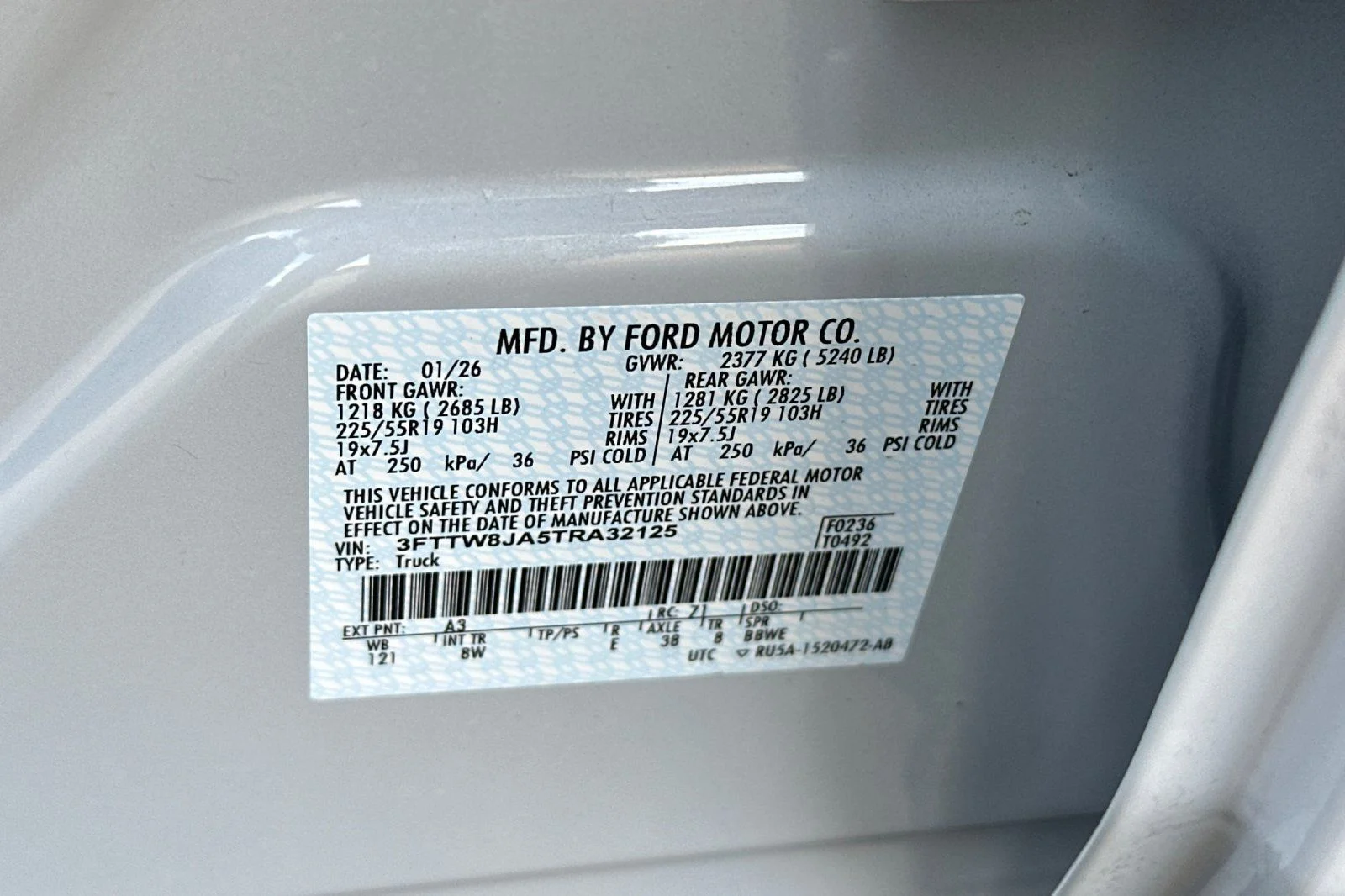 New 2026 Space White Metallic Ford XLT image 21