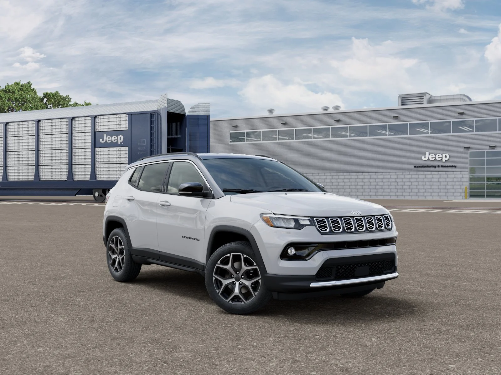New 2026 Bright White Clear-Coat Exterior Paint Jeep Limited image 3